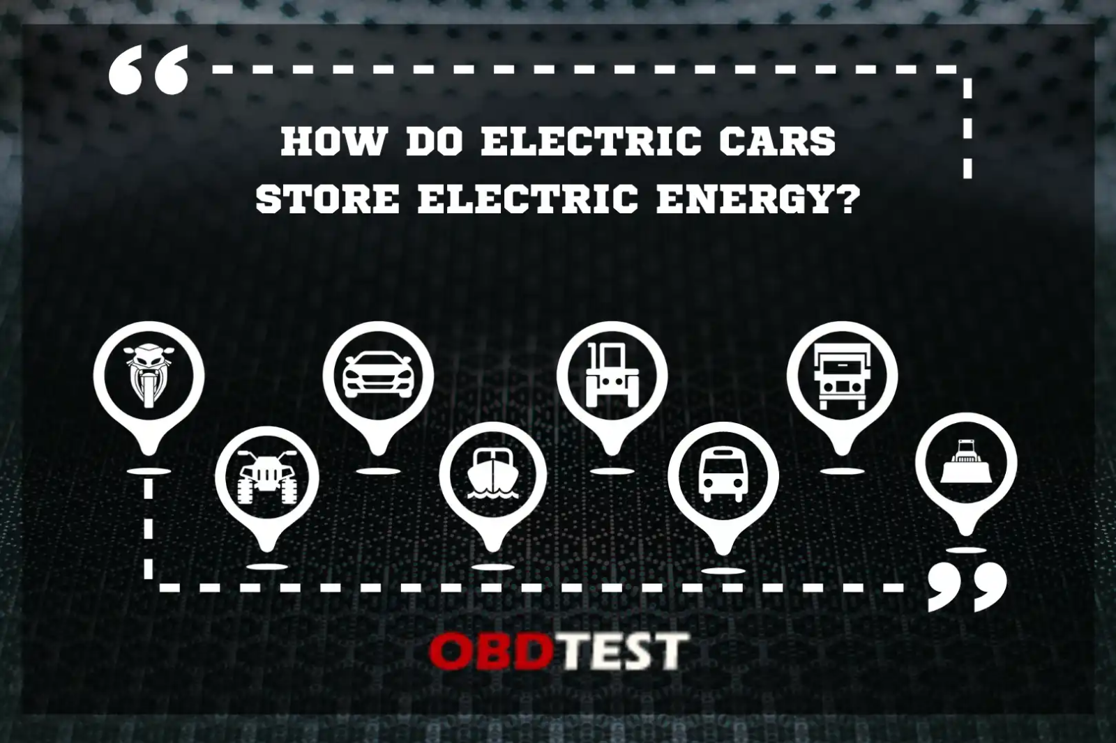 How do electric cars store electric energy?
