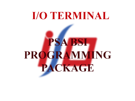 Ioterminal psa bsi programming package