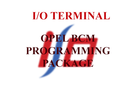 Ioterminal opel bcm programming package