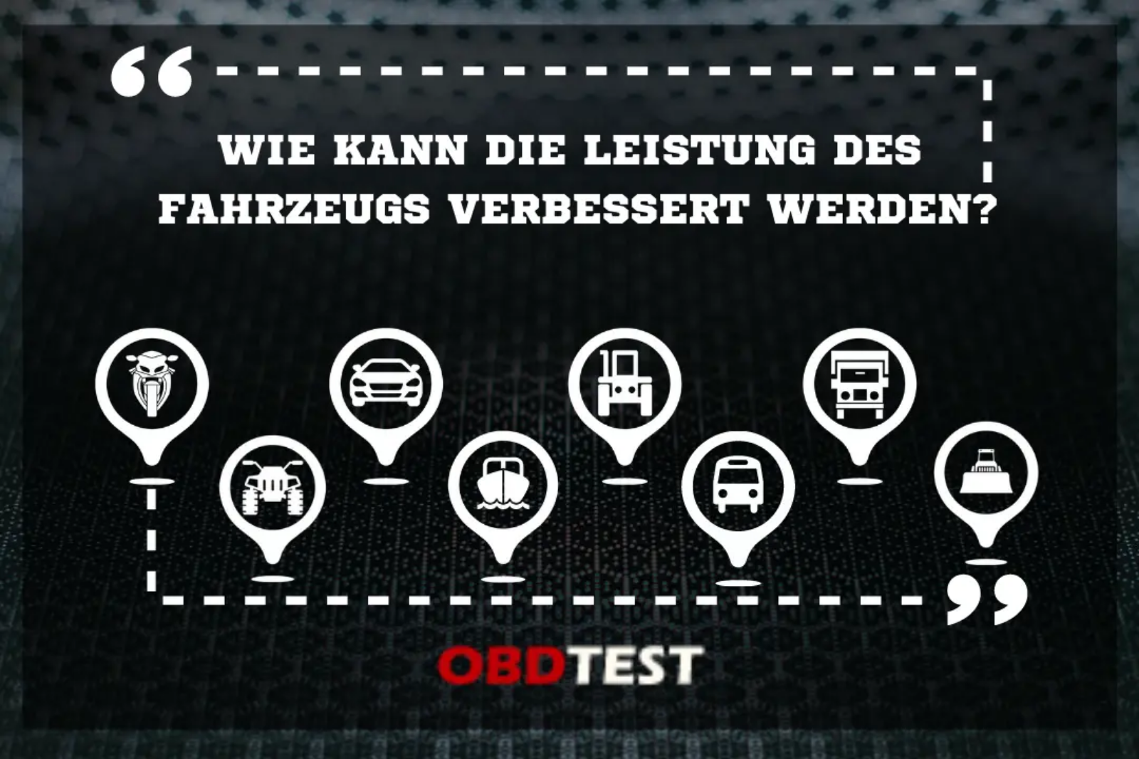 Wie kann die Leistung des Fahrzeugs verbessert werden?