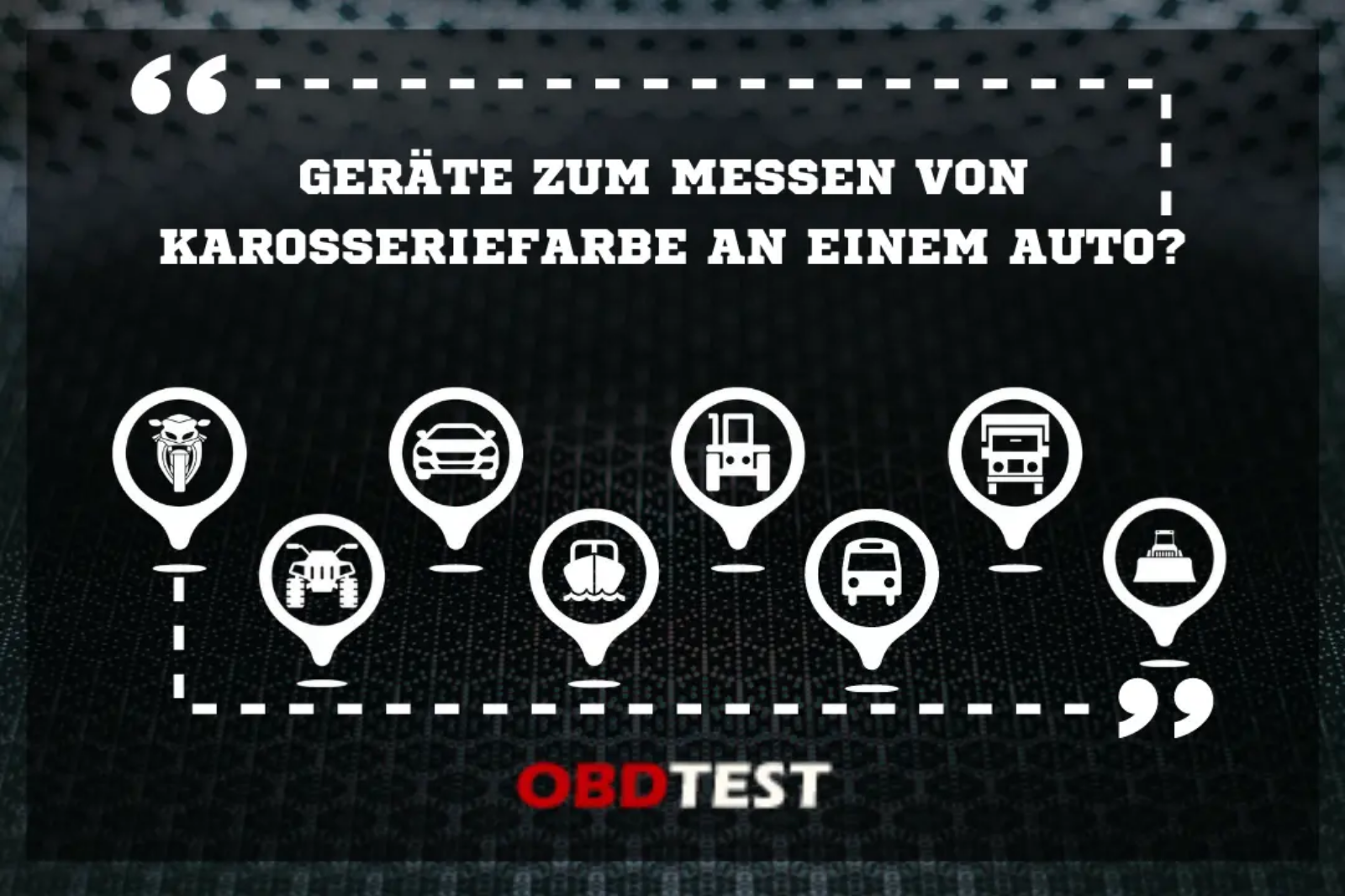 Geräte zum Messen von Karosseriefarbe an einem Auto?