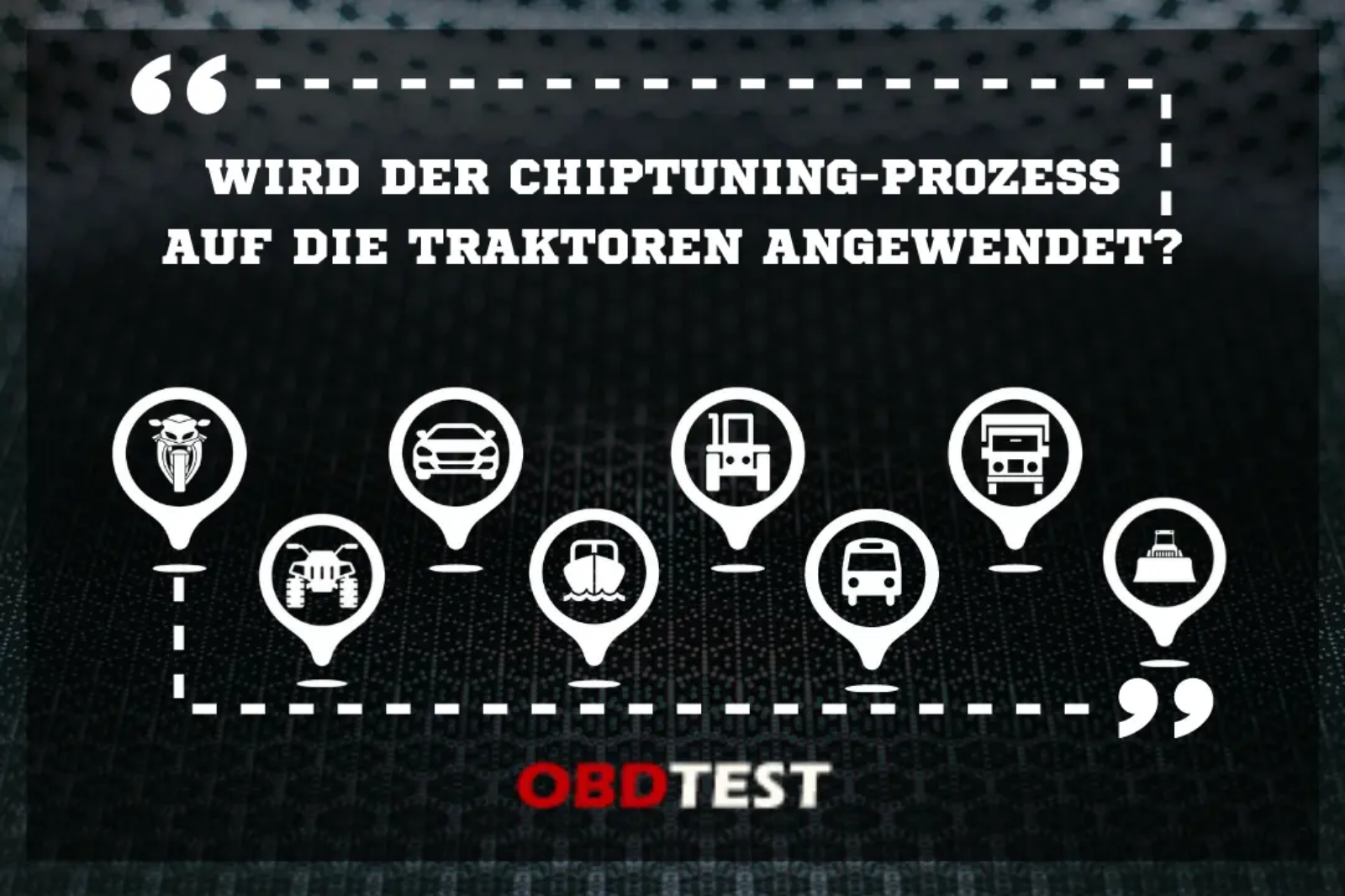 Wird der Chiptuning-Prozess auf die Traktoren angewendet?