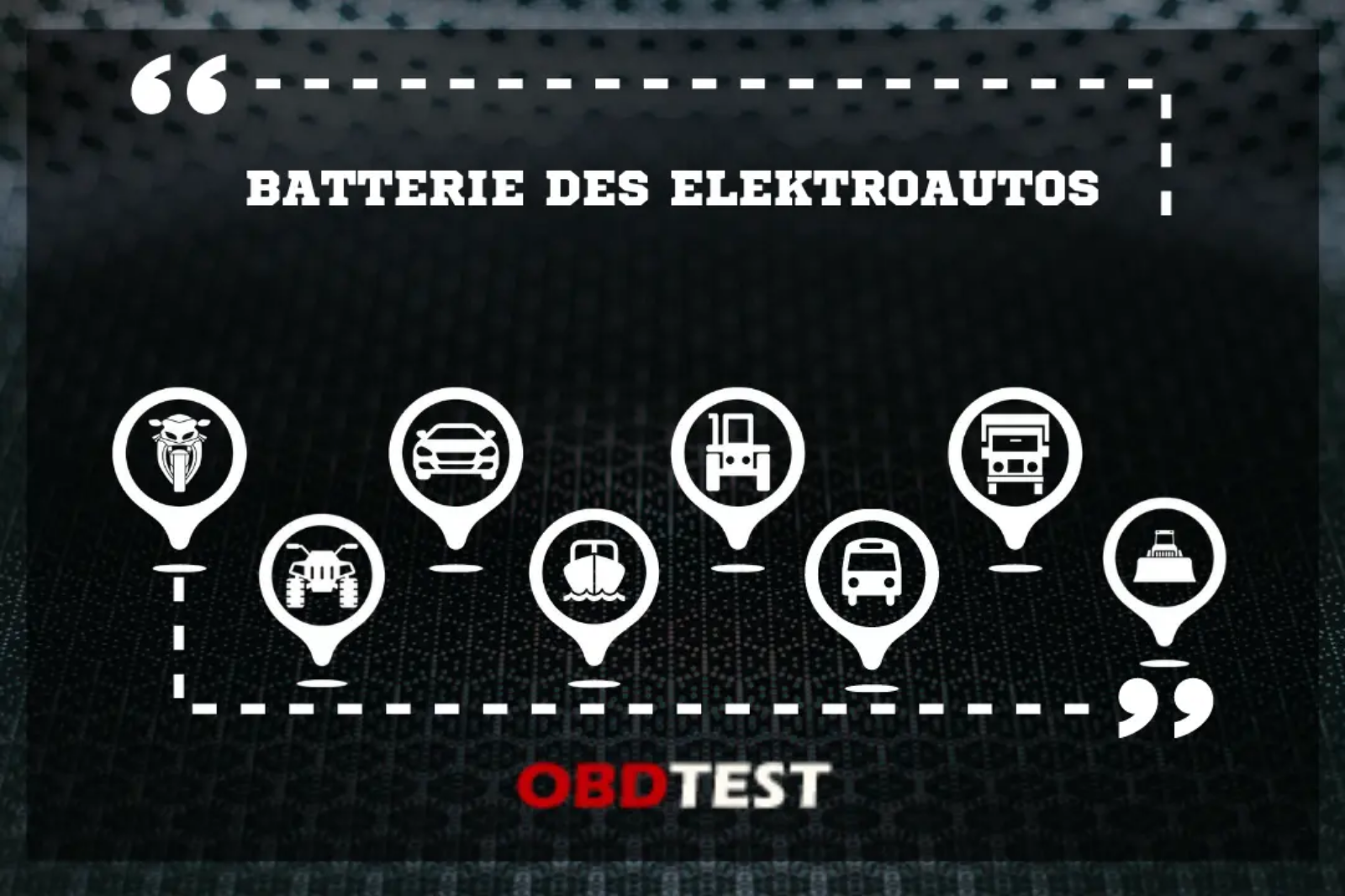 Batterie des Elektroautos