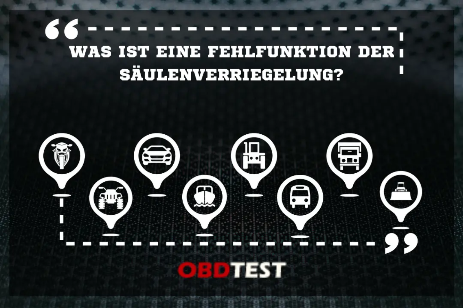 Was ist eine Fehlfunktion der Säulenverriegelung?